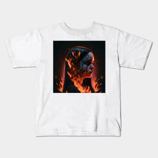 wednesday addams dark fire Kids T-Shirt